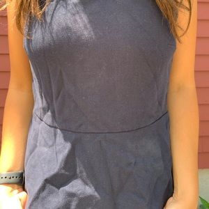 J crew navy peplum top